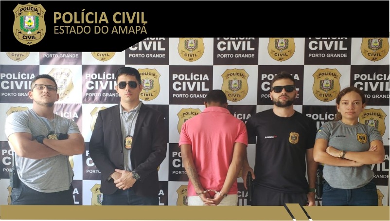 POLÍCIA CIVIL APREENDE MENOR ACUSADO DE PARTICIPAR DE ASSALTO A POSTO DE COMBUSTÍVEL EM PORTO GRANDE
